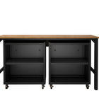 Manhattan Comfort Fortress Modern 3-Piece Garage Set in Charcoal Gray - 14GMC-CH