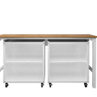 Manhattan Comfort Fortress Modern 3-Piece Garage Set in White - 14GMC-WH