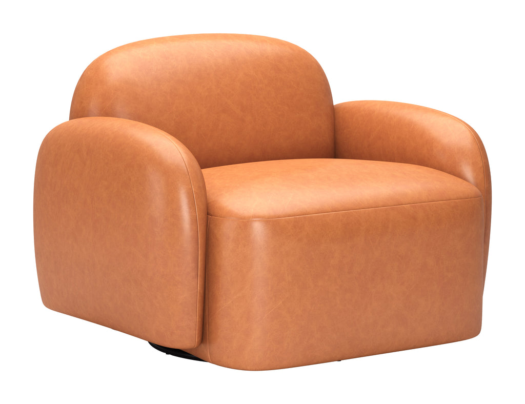 Zuo Cleo Swivel Chair Brown