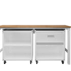 Manhattan Comfort Fortress Modern 3-Piece Garage Set in White - 15GMC-WH