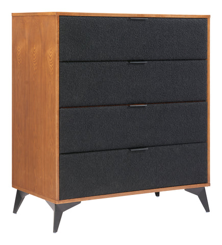 Zuo Zarif Chest Black & Walnut