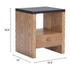 Zuo Natt Side Table Black