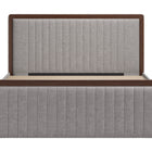 Zuo Somune King Bed Gray & Walnut