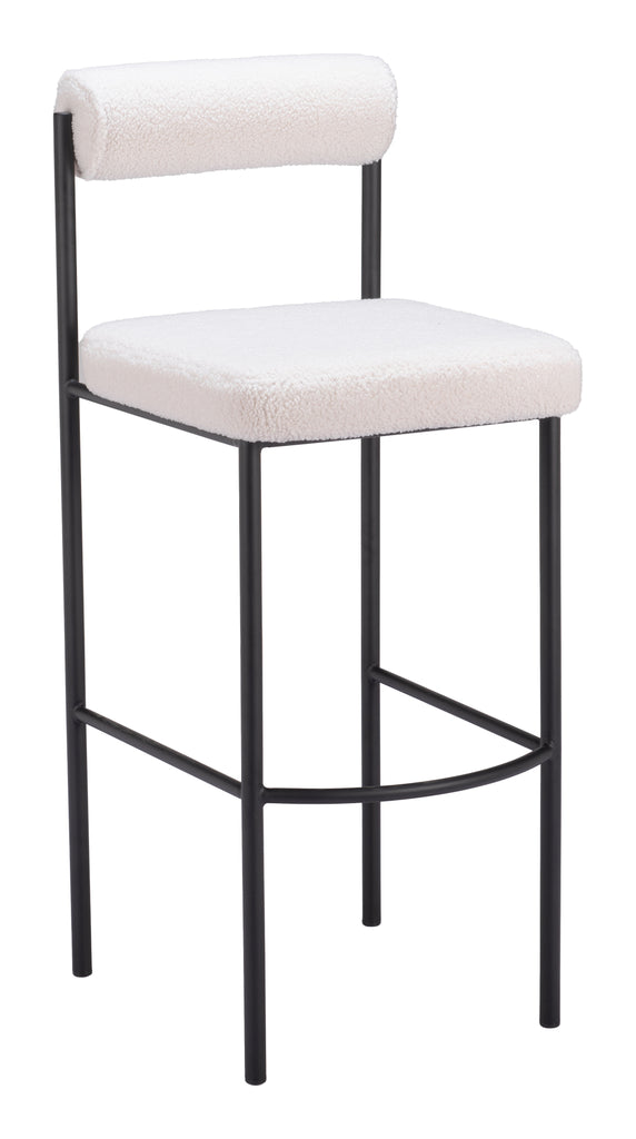 Zuo Livorno Barstool (Set of 2) Ivory
