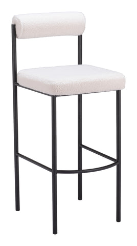 Zuo Livorno Barstool (Set of 2) Ivory