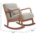 Zuo Hady Rocking Chair Gray