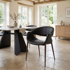 Zuo Limay Dining Chair (Set of 2) Black & Walnut