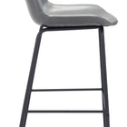 Zuo Byron Barstool Gray