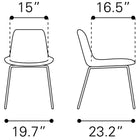 Zuo Byron Dining Chair (Set of 2) White