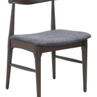 Zuo Tuzka Dining Chair (Set of 2) Gray & Espresso