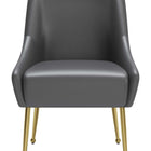 Zuo Maxine Dining Chair Gray & Gold