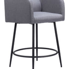 Zuo Horbat Counter Stool (Set of 2) Gray