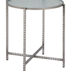 Zuo Vetro Side Table Silver