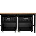 Manhattan Comfort Fortress Modern 3-Piece Garage Set in Charcoal Gray - 17GMC-CH