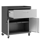 Manhattan Comfort Fortress Modern 3-Piece Garage Set in Dark Gray - 17GMC