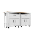 Manhattan Comfort Fortress Modern 3-Piece Garage Set in White - 17GMC-WH