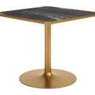 Zuo Caliza Dining Table Black & Gold