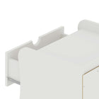 Manhattan Comfort Coney Mid-Century Modern 20" Nightstand in White (2-Drawer)