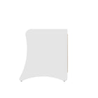 Manhattan Comfort Coney Mid-Century Modern 20" Nightstand in White (2-Drawer)