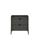 Manhattan Comfort Coney Mid-Century Modern 20" Nightstand in Charcoal Gray (2-Drawer)