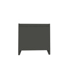 Manhattan Comfort Coney Mid-Century Modern 20" Nightstand in Charcoal Gray (2-Drawer)