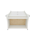 Manhattan Comfort Coney Mid-Century Modern 28" Nightstand in White (3-Drawer)