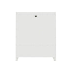 Manhattan Comfort Coney Mid-Century Modern 28" Nightstand in White (3-Drawer)