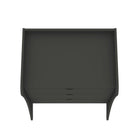 Manhattan Comfort Coney Mid-Century Modern 28" Nightstand in Charcoal Gray (3-Drawer)