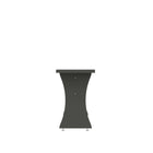 Manhattan Comfort Coney Mid-Century Modern Dining Bench in Charcoal Gray - Set of 2