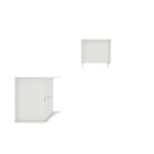 Manhattan Comfort Coney Mid-Century Modern 2-Piece Dresser Set in White