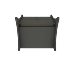 Manhattan Comfort Coney Mid-Century Modern 2-Piece Dresser Set in Charcoal Gray