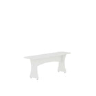 Manhattan Comfort Coney Mid-Century Modern 3-Piece Dining Set in White