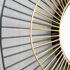 Zuo Comet Round Mirror Black & Gold