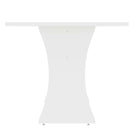 Manhattan Comfort Coney Mid-Century Modern 53" Dining Table in White