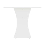 Manhattan Comfort Coney Mid-Century Modern 53" Dining Table in White