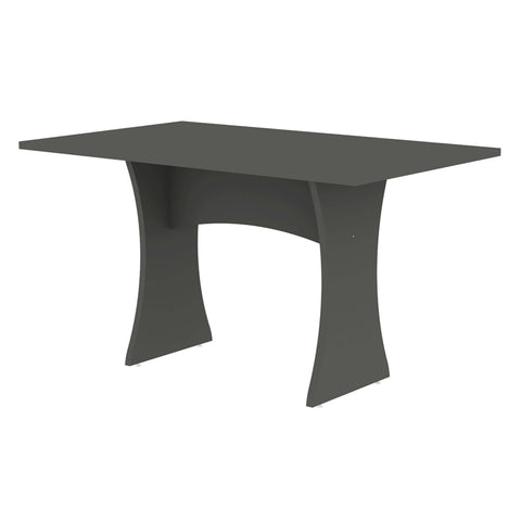 Manhattan Comfort Coney Mid-Century Modern 53" Dining Table in Charcoal Gray