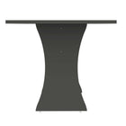 Manhattan Comfort Coney Mid-Century Modern 53" Dining Table in Charcoal Gray