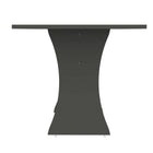 Manhattan Comfort Coney Mid-Century Modern 53" Dining Table in Charcoal Gray