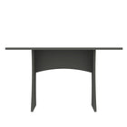 Manhattan Comfort Coney Mid-Century Modern 53" Dining Table in Charcoal Gray