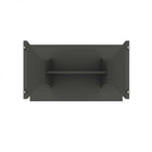 Manhattan Comfort Coney Mid-Century Modern 53" Dining Table in Charcoal Gray
