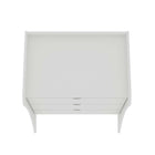 Manhattan Comfort Coney Mid-Century Modern 3-Piece Dresser Set in White