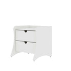 Manhattan Comfort Coney Mid-Century Modern 3-Piece Dresser Set in White
