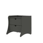 Manhattan Comfort Coney Mid-Century Modern 3-Piece Dresser Set in Charcoal Gray