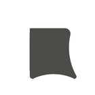 Manhattan Comfort Coney Mid-Century Modern 3-Piece Dresser Set in Charcoal Gray