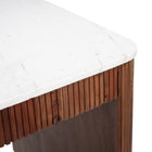 Zuo Obeah Desk White & Walnut