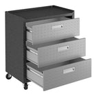 Manhattan Comfort Fortress Modern 3-Piece Garage Set in Dark Gray - 18GMC