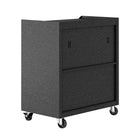 Manhattan Comfort Fortress Modern 3-Piece Garage Set in Dark Gray - 18GMC