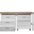 Manhattan Comfort Fortress Modern 3-Piece Garage Set in White - 18GMC-WH