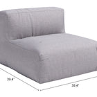 Zuo Luanda Middle Chair Gray