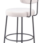 Zuo Blanca Counter Stool (Set of 2) Ivory